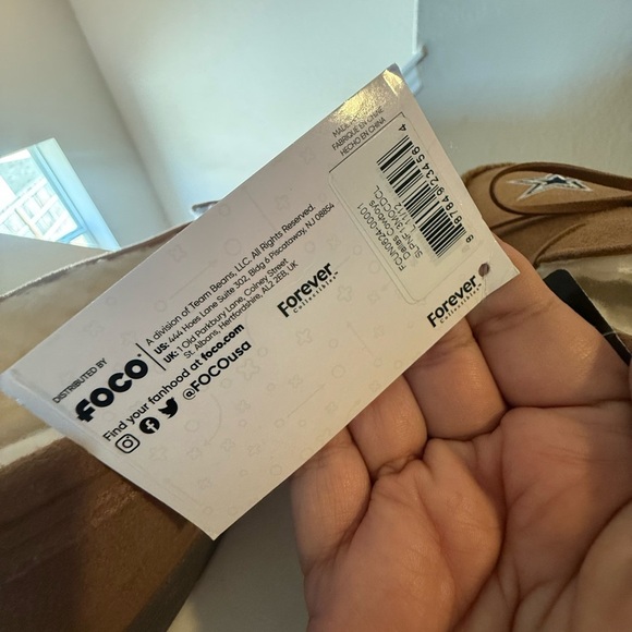 NFL DALLAS COWBOYS Forever Collectibles Tan Moccasin Slippers Size Large - Picture 2 of 10